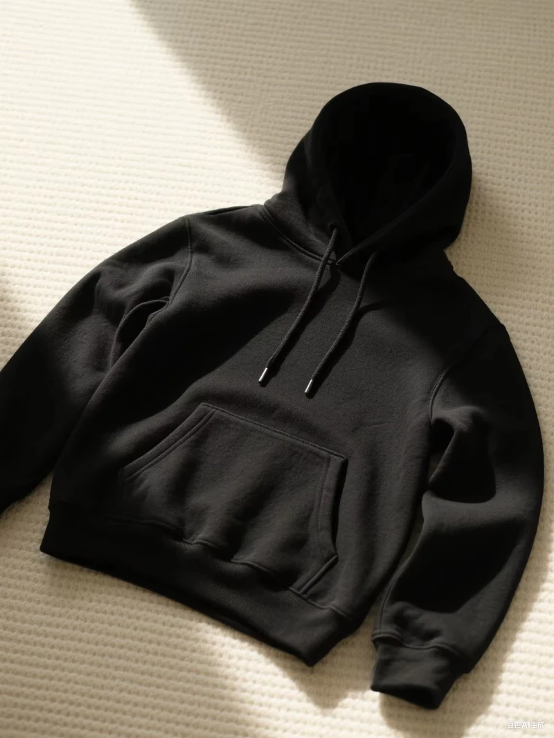 Cotton Hooded Sweatshirt - Casual Cotton Hoodie | Solid Color Fashion Fit Pullover