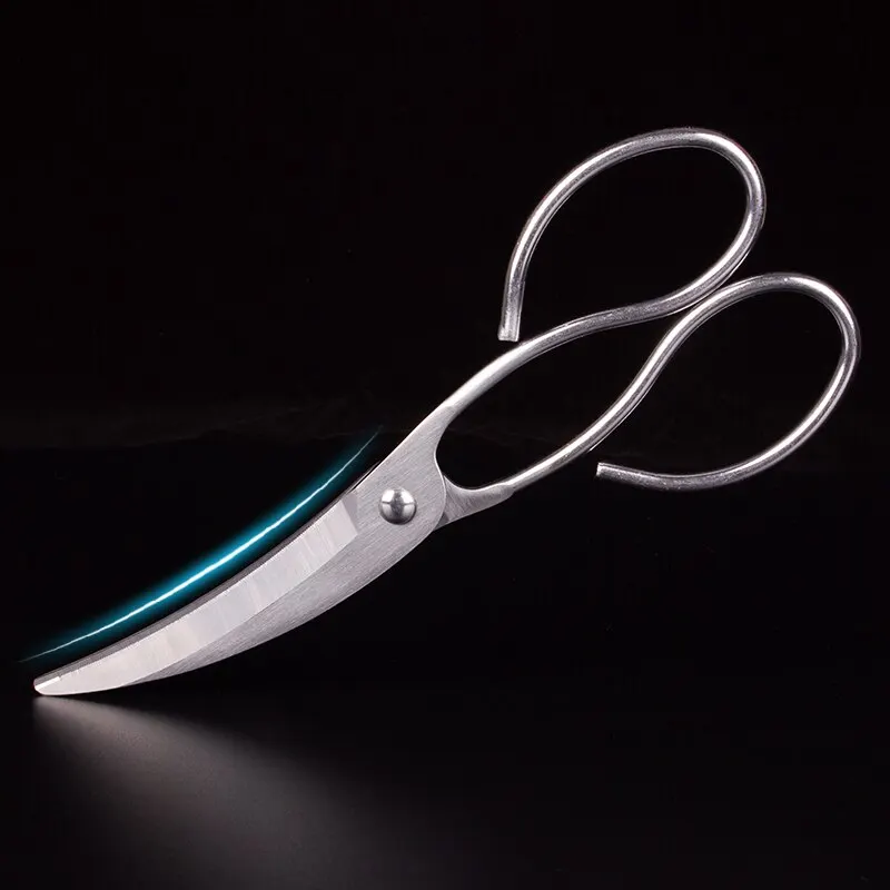 Stainless Steel Sharp Korean Barbecue BBQ Kitchen Scissors Thickened P –