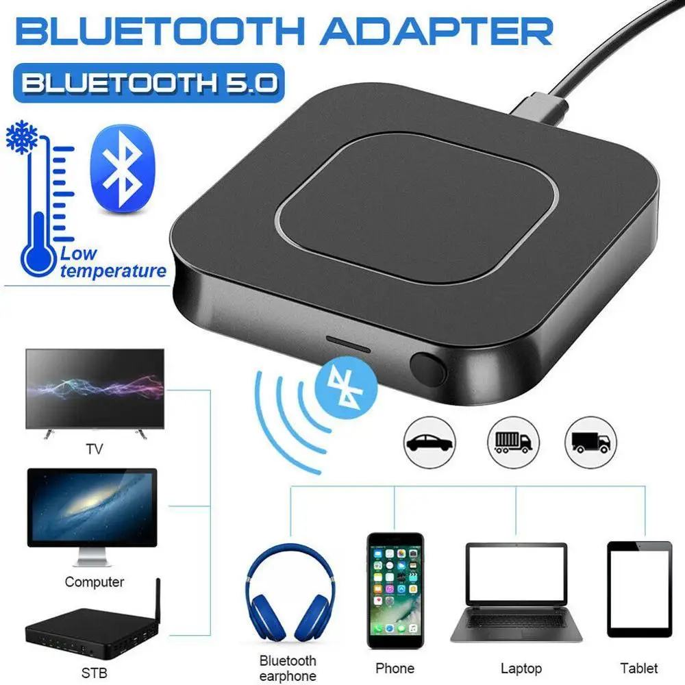 2 в 1 Bluetooth 5 0 аудио передатчик и приемник адаптер USB стерео 3 мм AUX разъем для ТВ