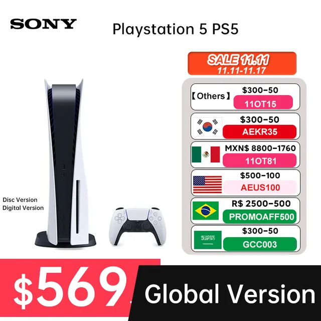 Sony Playstation 5 Ps5 Digital Edition Console - Sony Game Playstation 5  Ps5 - Aliexpress