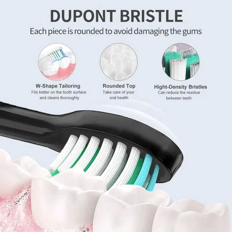 Smart Sonic Electric Toothbrush Ultrasound IPX7 Rechargeable Tooth Brush 5 Mode Smart Time Whitener Teethbrush HOMEFISH S100