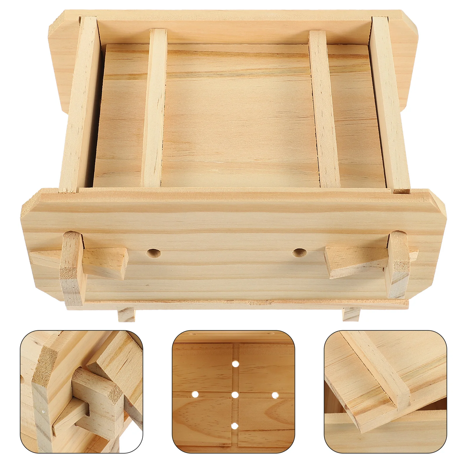 

Household Tofu Maker Press Mold Wooden Tofu Press Mold Soybean Curd Maker