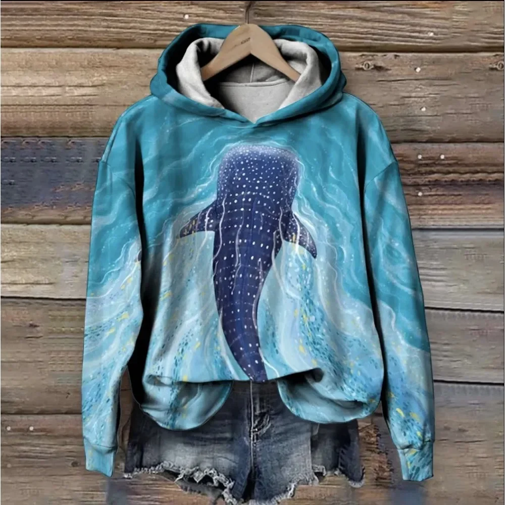 Shark Hoodie Toddler Boys' Shark Sweatshirt – 100% Cotton Crewneck