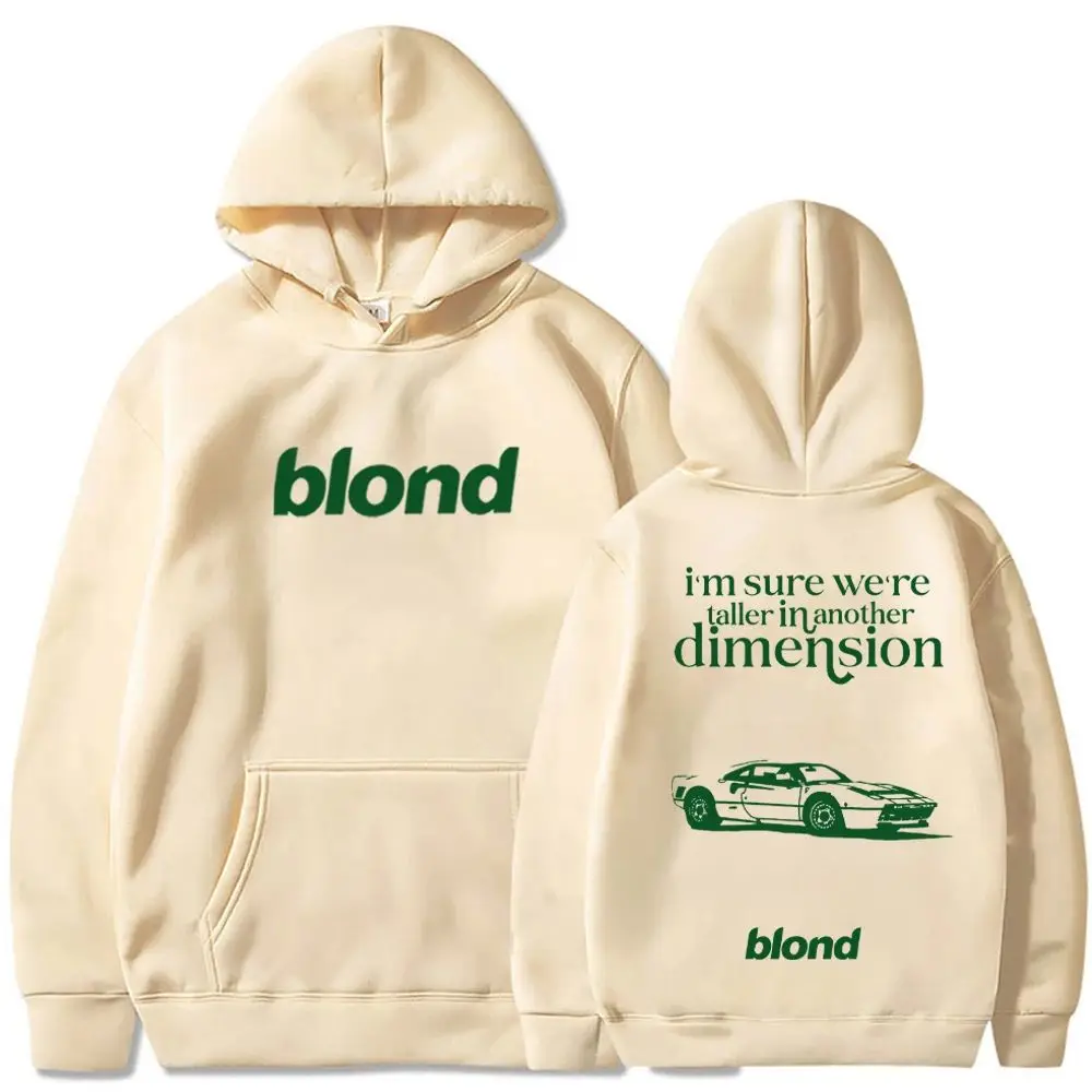 Frank Ocean Blonde Album Hoodie Frank Ocean White Ferrari Music Ladies Harajuku Long Sleeve Sweatshirt Unisex 2