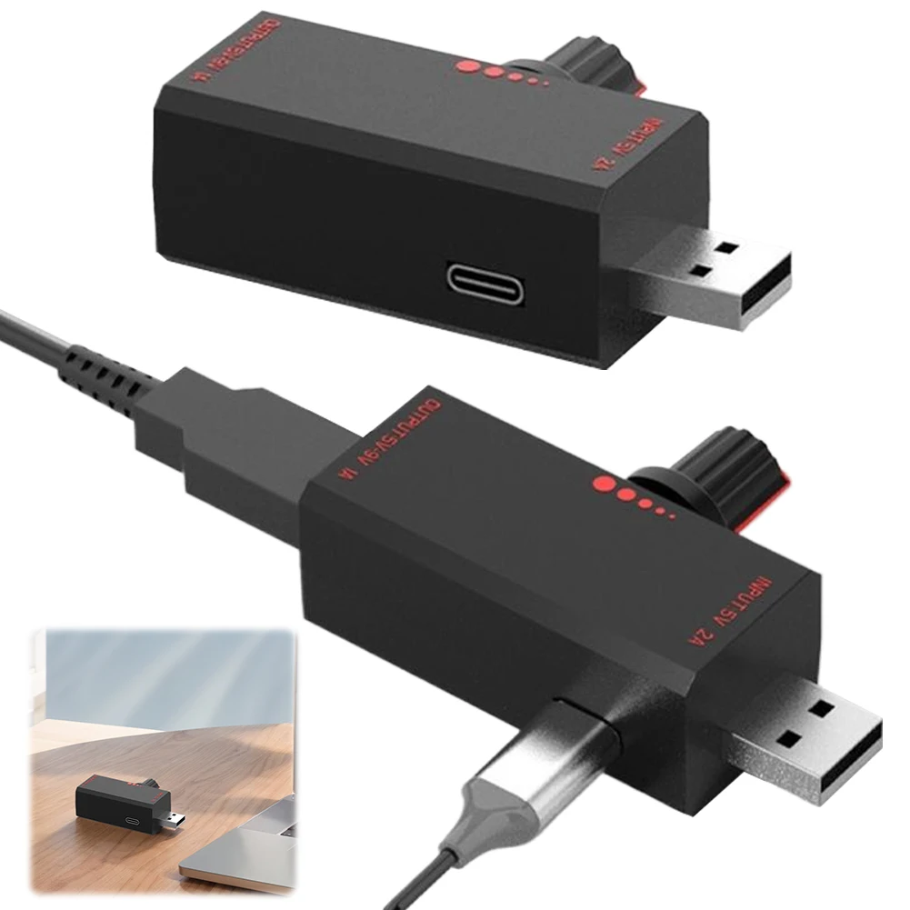 스위치가 있는 팬 속도 컨트롤러 사무실 및 가정용 USB 팬 무단 속도 조절기