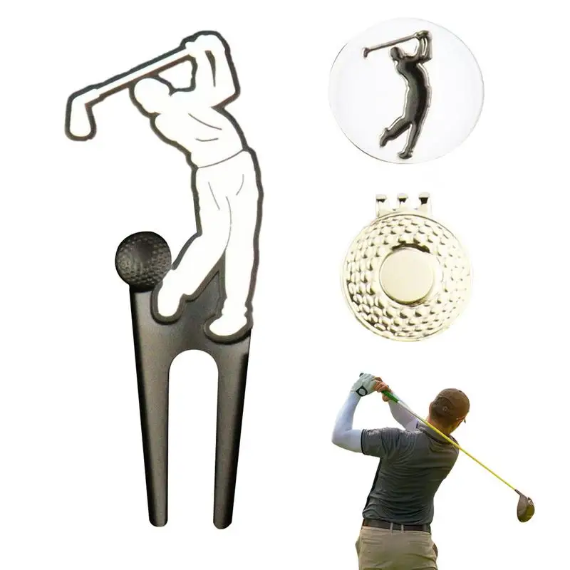 

Golf Repair Tool Golf Hat Clip Ball Marker Durable Ball Marker Hat Clip Portable Golf Ball Marker Repair Tool Golf Accessories