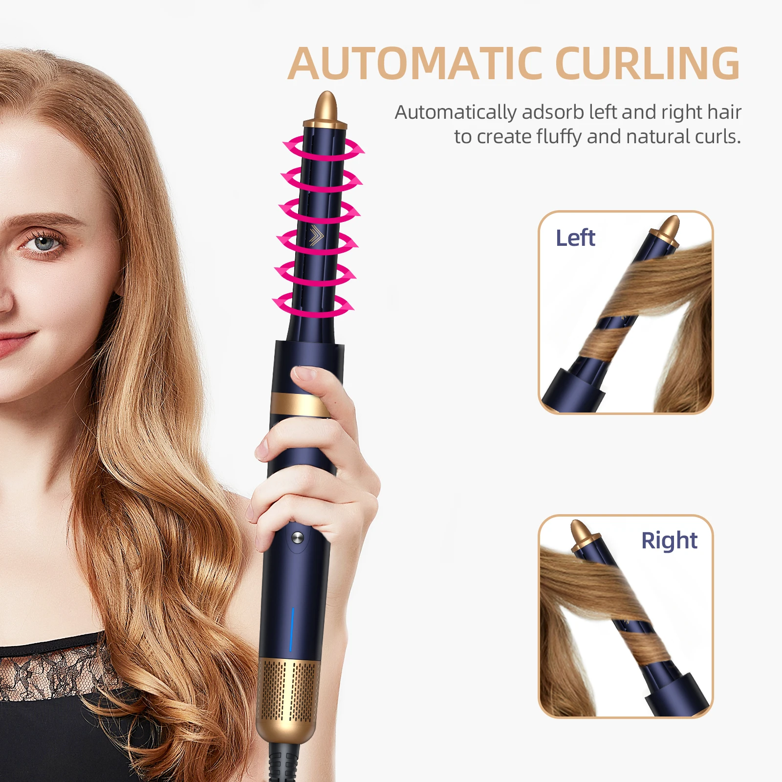 Air Hair Wrap Curling Iron Wearing Hair Dryer Hot Comb Air 1300W Dryer Professional Curling Iron Straightener Styling hair dryer hair straightener hair curler hair iron hair tools