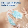 Soft Silicone Body Scrubber Shampoo Brush Handheld Shower Cleansing Brushes Exfoliating Bath Brush Head Massager Bathing Tools 5