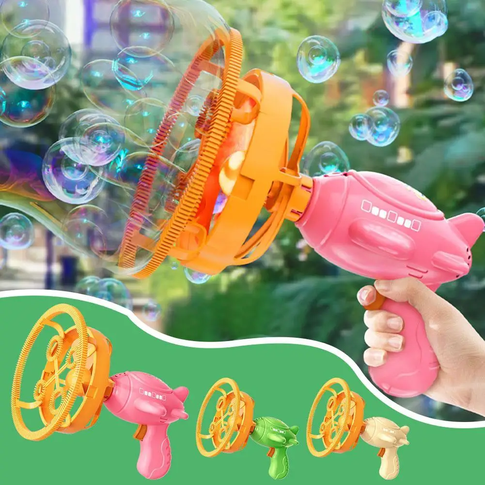 Electric Large Bubble Toy Blowing Bubble Gun For Children Kids Fully Automatic Summer Outdoor Weeding Water Toys