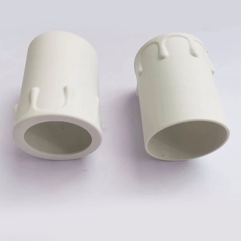 10/20Pieces Socket Covers Chandelier Sleeve Plastic Tubes Candelabra Base for Home and Holiday Lighting