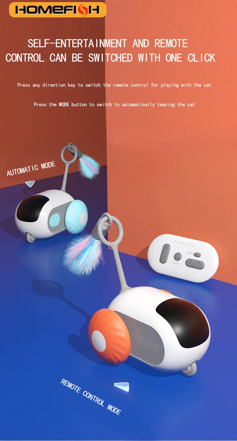 Smart Remote Cat Toy Car 2