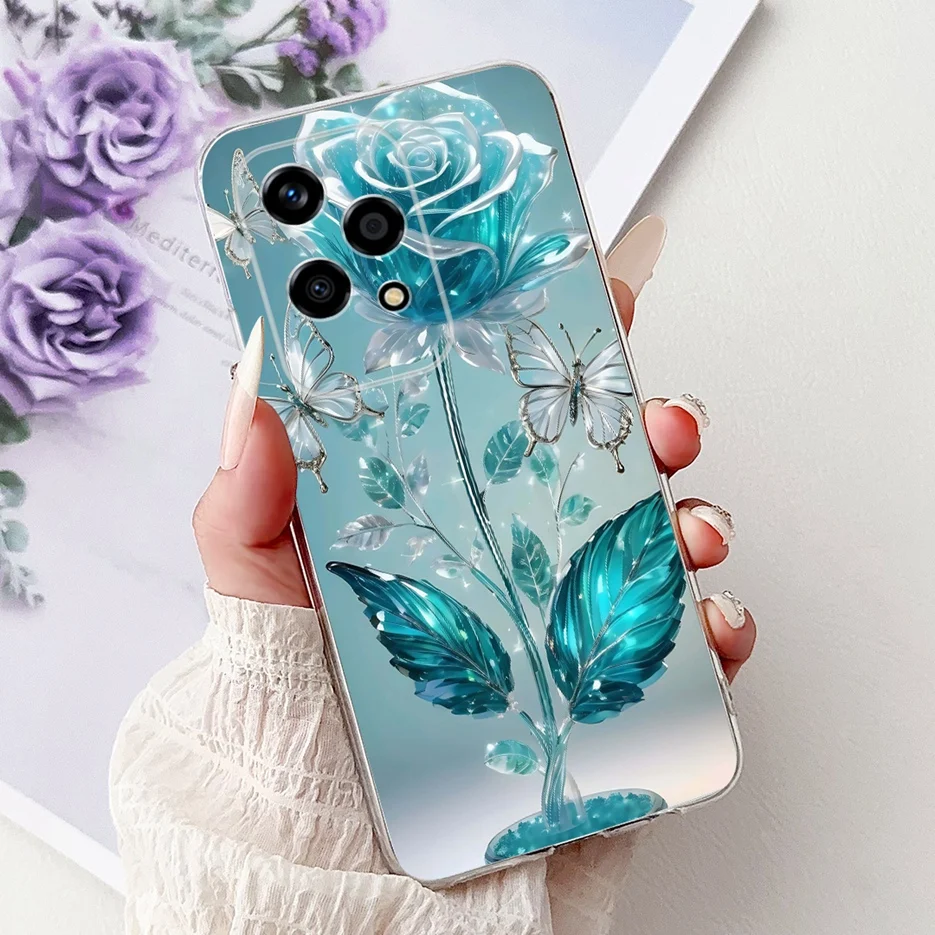 Colorful Flowers Fashion Painted Soft Slim Phone Case Cover