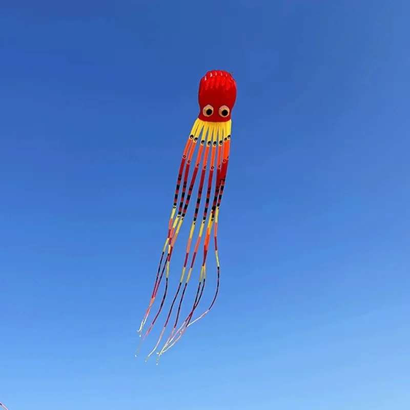 free shipping 15m octopus kite profession giant flying kite outdoor toys kite for adults inflatable games soft kites Gel blaster 3