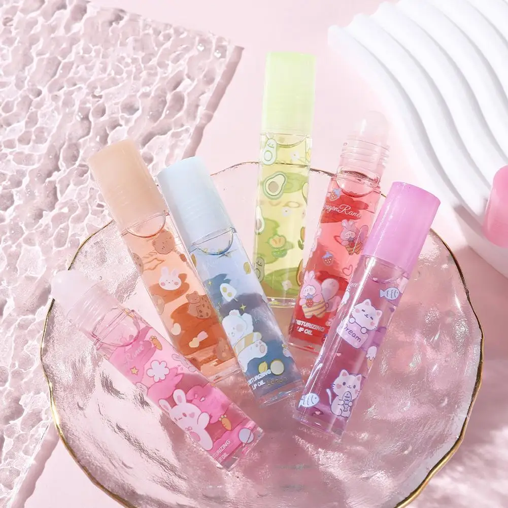 

Lip Oil Transparent Lip Gloss Clear Oil New Lip Glaze Sexy Velvet Lip Fruit Cute Air Matte Liquid Moisturizing Balm Plumper L5G4