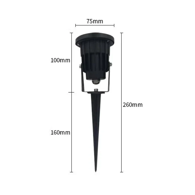 Description Picture 3 of itemLED IP65 Waterprof Lawn Lamp 220V110V24V Warm white 7W10W12W Landscape Spike Path Spotlights Christmas Home Garden Decorations
