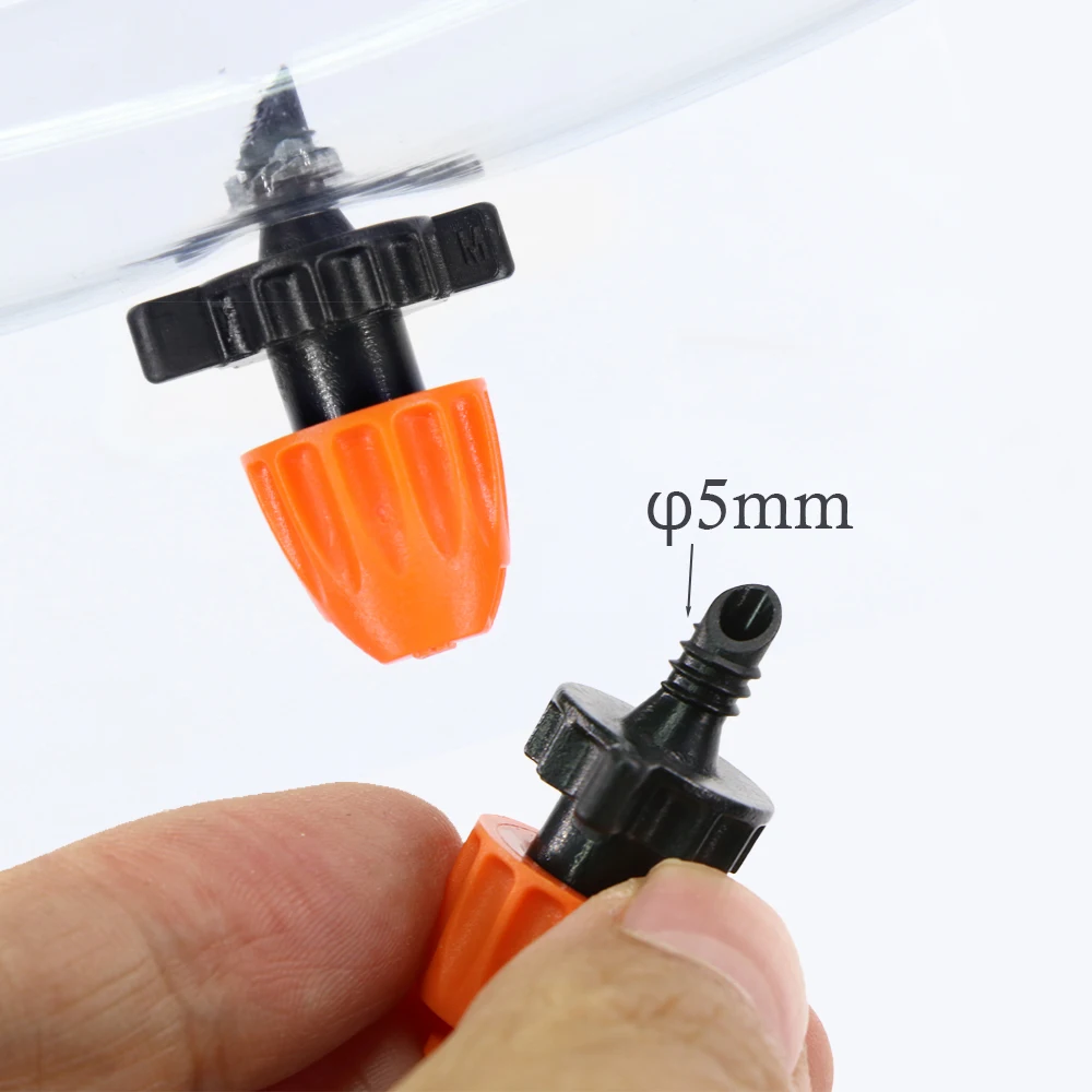 90&deg;/180&deg;/360&deg; Garden Irrigation Spraying Sprinkler Misting Nozzle 20pcs For 5mm Thread Barb Coupling Joint For Bonsai Lawn Yard garden sprinkler plants irrigation kits irrigation sprinklers garden irrigation nozzle drip irrigation sprinklers garden sprayer nozzles