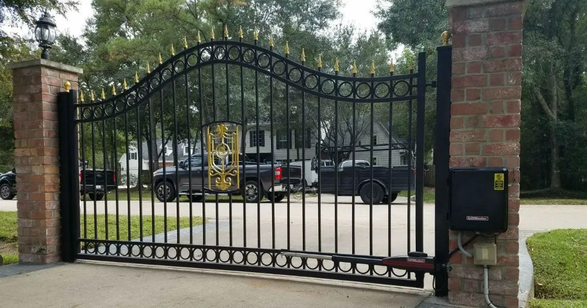 Factory Wholesale Latest Iron Gate Designs Iron Gate Lock Wrought Iron Gate 4