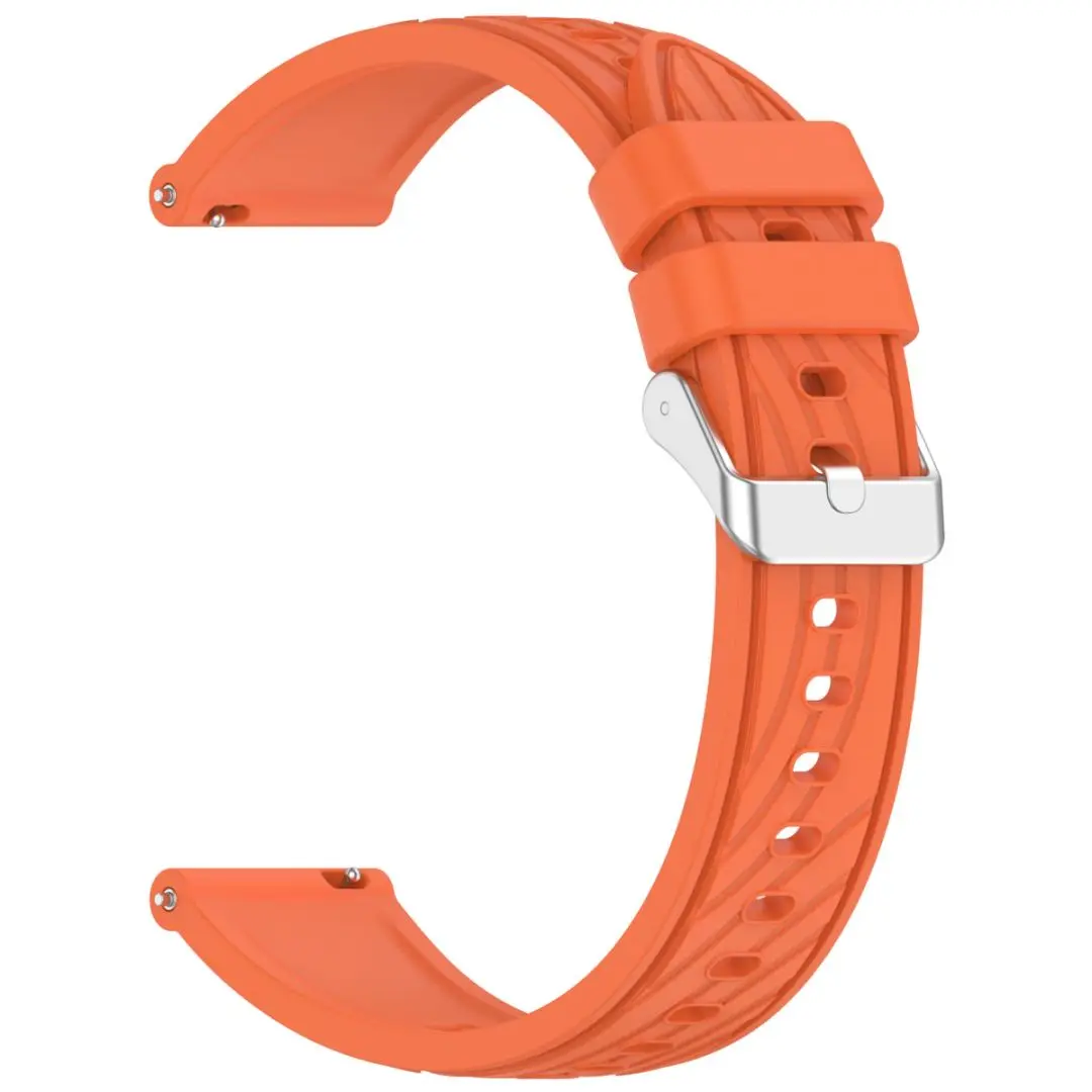 Engraved Stripes Silicone Watch Strap Band