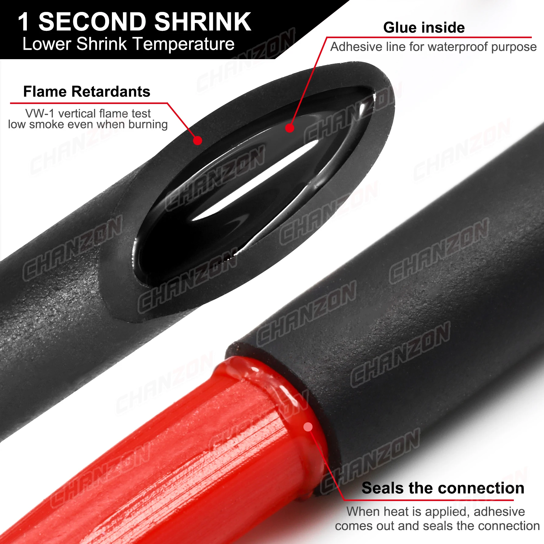 3:1&4:1 Multi Color Heat Shrink Tube Kit With Glue Dual Wall Adhensive Lined Wire Protector Shrinking Wrapping Hose 27-300pcs