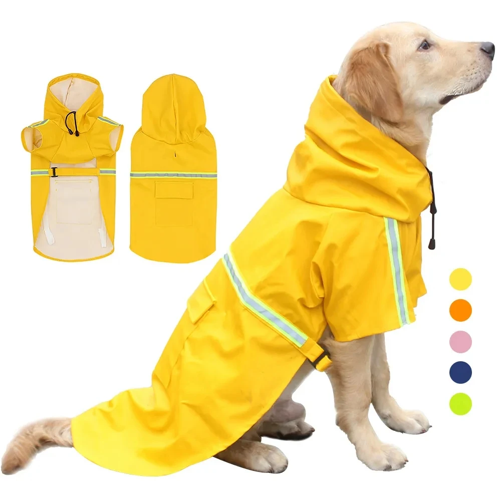 NEW S-5XL Winter Raincoat For Dogs Overalls For Dogs Dog Raincoat Big Large Dog Raincoat Clothes For Small Puppy Dog Accessories