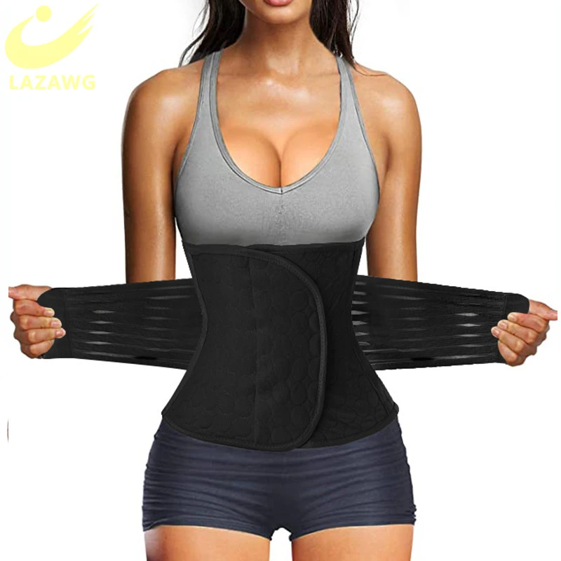 body shaper LAZAWG Slimming Waist Trainer Modeling Belt Shaper Waist Cincher Body Shaper Fat Compression Strap Girdle Firm Corset Magic tummy tucker