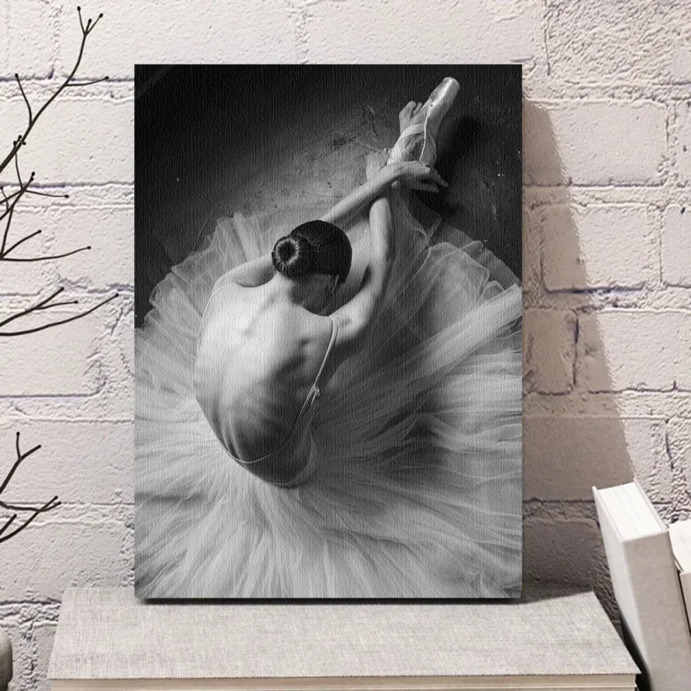 BALLERINA バレリーナ 映画館用ポスター 送料込み Black and White Ballet Girl Ballerina Poster Movie Sticky
