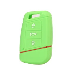Housse de clé de voiture en silicone premium - Protection à 3 boutons