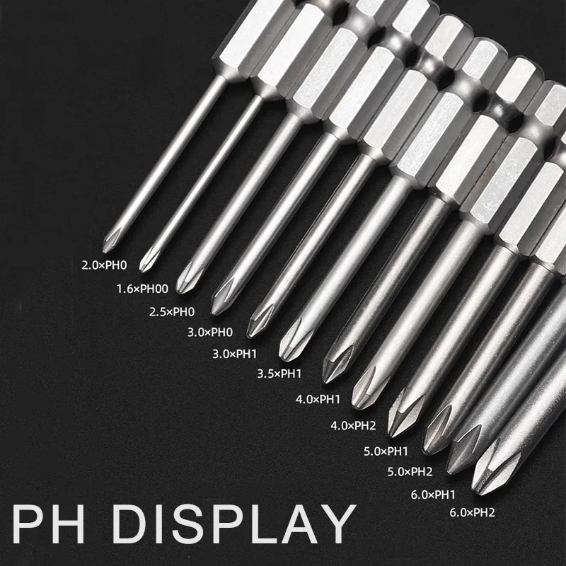 Cross Screwdriver Bits Set Alloy Steel Electric Screwdriver 1/4 Inch Hex Screw Driver Bits Hand Tools PH0 PH1 PH2 10pcs hexagonal screwdriver tool set