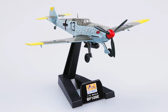 Easymodel 37282 1/72 BF-109E BF109 프로펠러 전투기, 조립 완료 군사 정적 플라스틱 모델 컬렉션 또는 선물