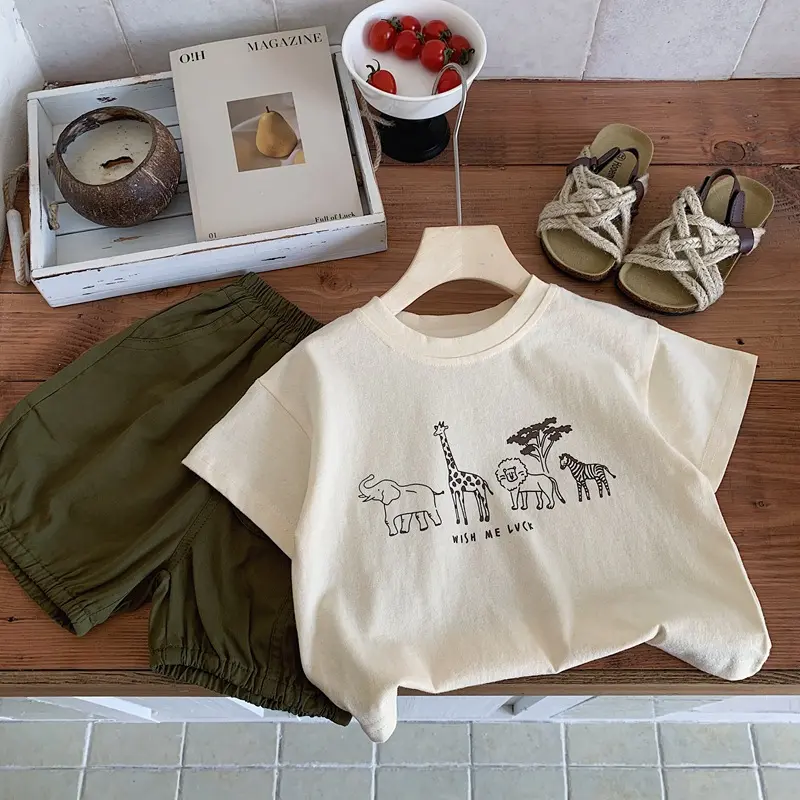 1 2 3 4 5years Kids Clothing Summer T-shirt Tops O-neck Casual Loose Baby Girl Boy Short Sleeve Tees Children's Clothes Tshirts - Image 4