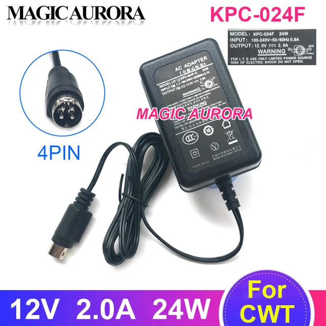 Original For CWT KPC-024F 24W Charger 12V 2A 4PIN Adapter For HIKVISION  DS-7204HWI-SH Economic WD1 DVR LTD8308T-FT Power Supply - AliExpress