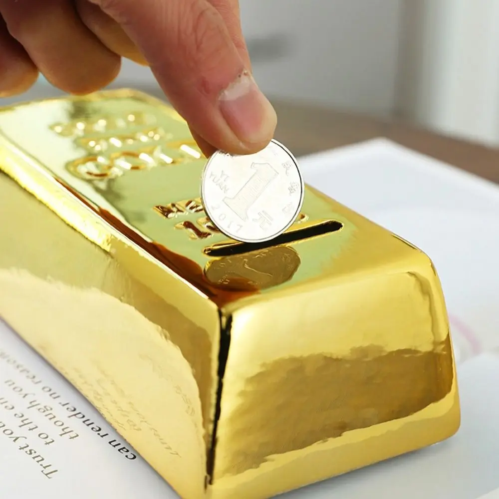 Tirelire Lingot d'Or – Économisez avec style et éclat.