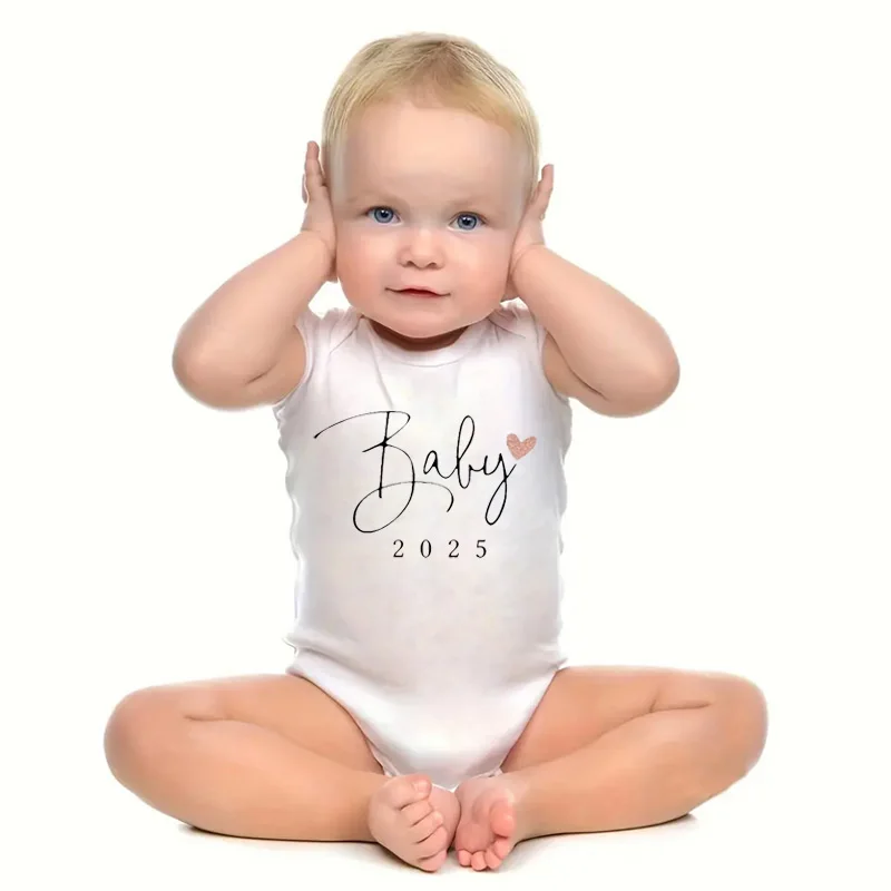 Baby Bodysuit Romper baby bodysuit cotton romper Funny Boys Girls Outfits Body Pregnancy Reveal Clothes Baby Coming Soon 2025 Announcement
