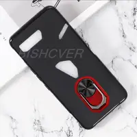 For ASUS ROG Phone 2 ZS660KL Case Finger Ring Soft TPU Matte Case For ASUS ROG Phone 2 ZS660KL Phone Cover 2