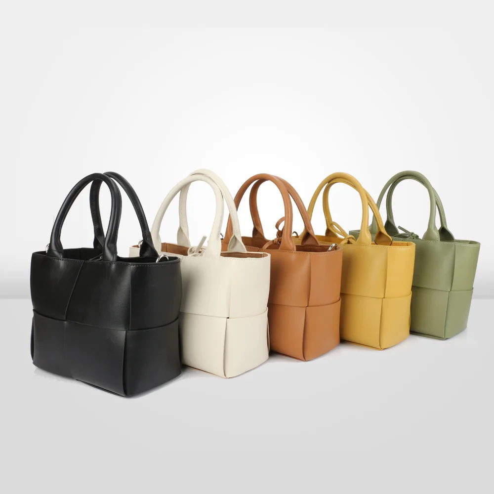 

TB003 Fashionable Large Capacity Elegant Original Leather Luxury Bag Solid Color Versatile Classic Ladies Handbag Bucket Bag