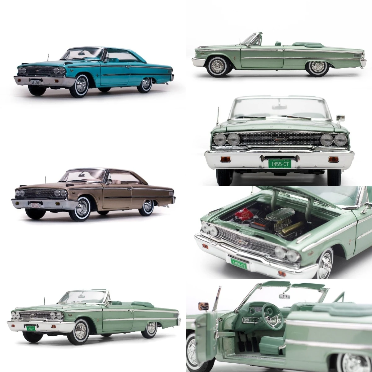 

SunStar 1:18 For Galaxie 500 XL Hardtop 1963 Classic Cars Alloy Full Open Limited Edition Metal Model Ornament Toy Gift