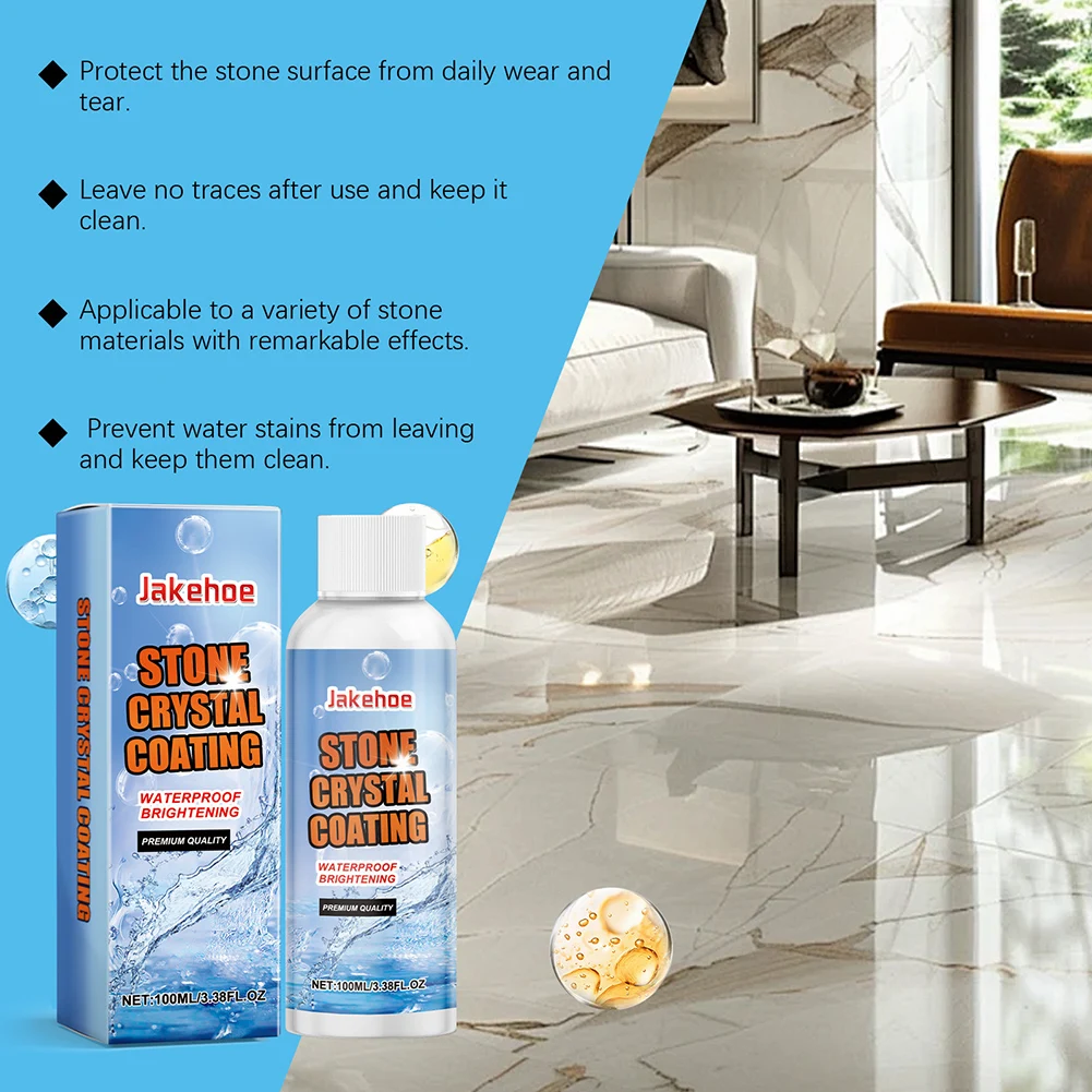 Stone Stain Remover Cleaner Powerful Marble Stone Cleaner Polishes for Kitchen Patios Backyard Marble Household Supply