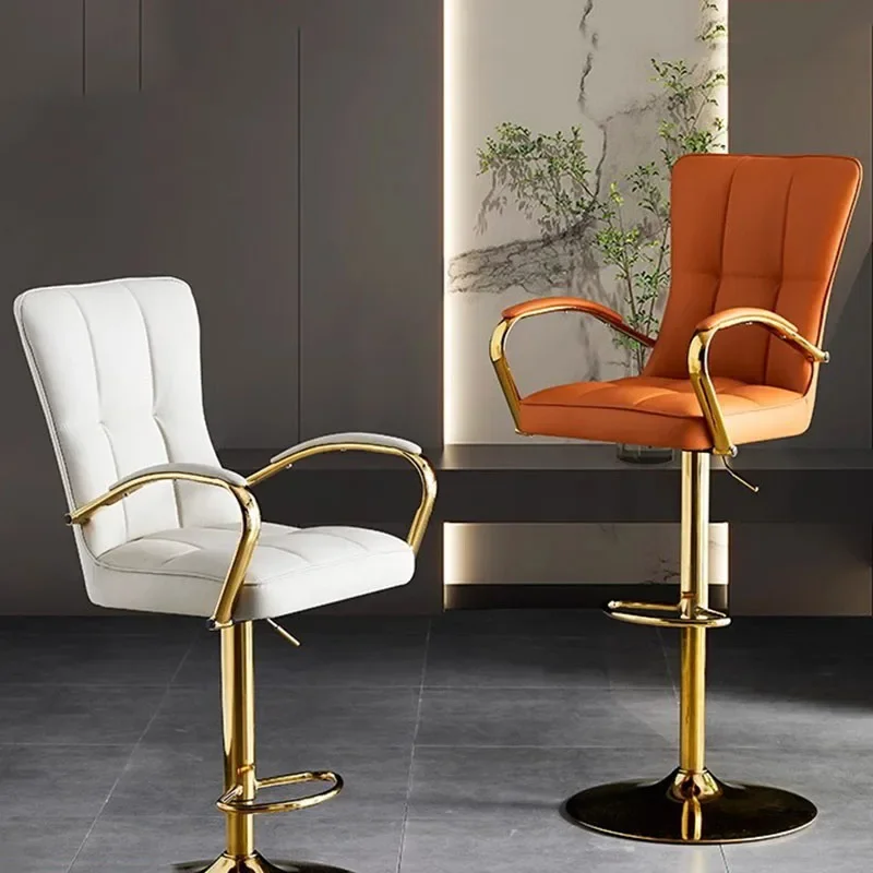 

Designer Modern Bar Chairs High Back Adjustable Luxury Nordic Bar Chairs Swivel Leather Krzesla Do Jadalni Bar Accessories