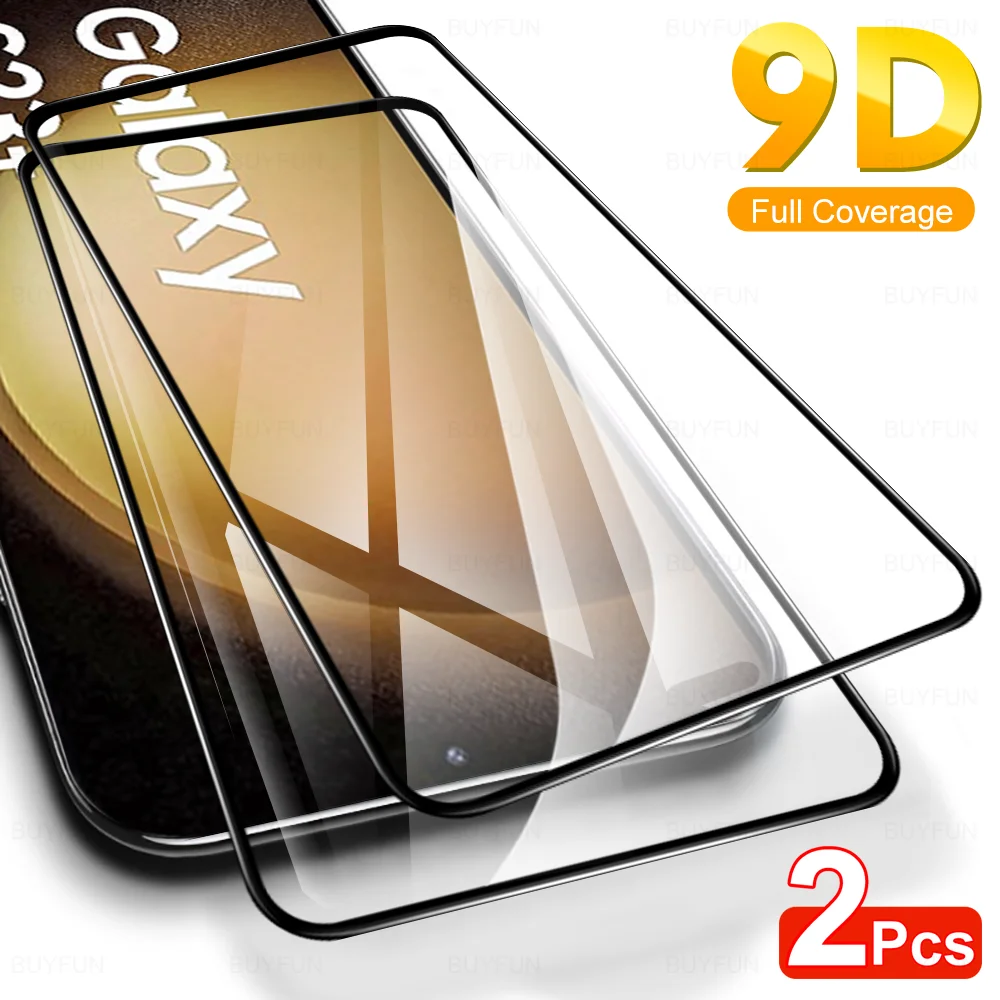 Vetro 9D Per Samsung Galaxy S23 + 2 Pezzi Di Vetro Temperato Su Samsungs23 Plus S23 S24 + S24 Ultra S23Ultra S24Ultra 5G Proteggi Schermo