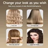 2025 New Black Gold Hot Air Comb Multi functional Roll Straight Dual purpose Roll Comb Anti frizz Negative Ion Hair Dryer Brush 3