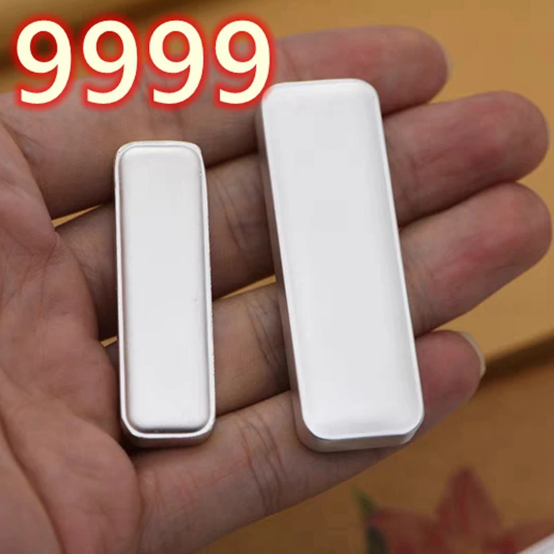 1pcs 50g 100g high purity silver bar ingot with stamp silver bullion with certificate free shipping