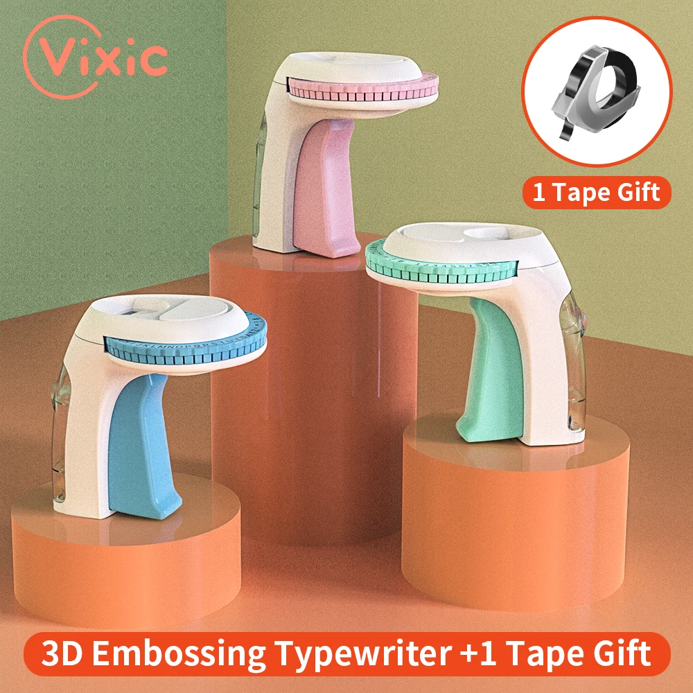 Самоклеящаяся 3d-этикетка Vixic, 9 мм, Dymo, принтер для этикеток, похожий на Dymo 12965, устройство для тиснения этикеток, машинка для печати, этикеток Omega S