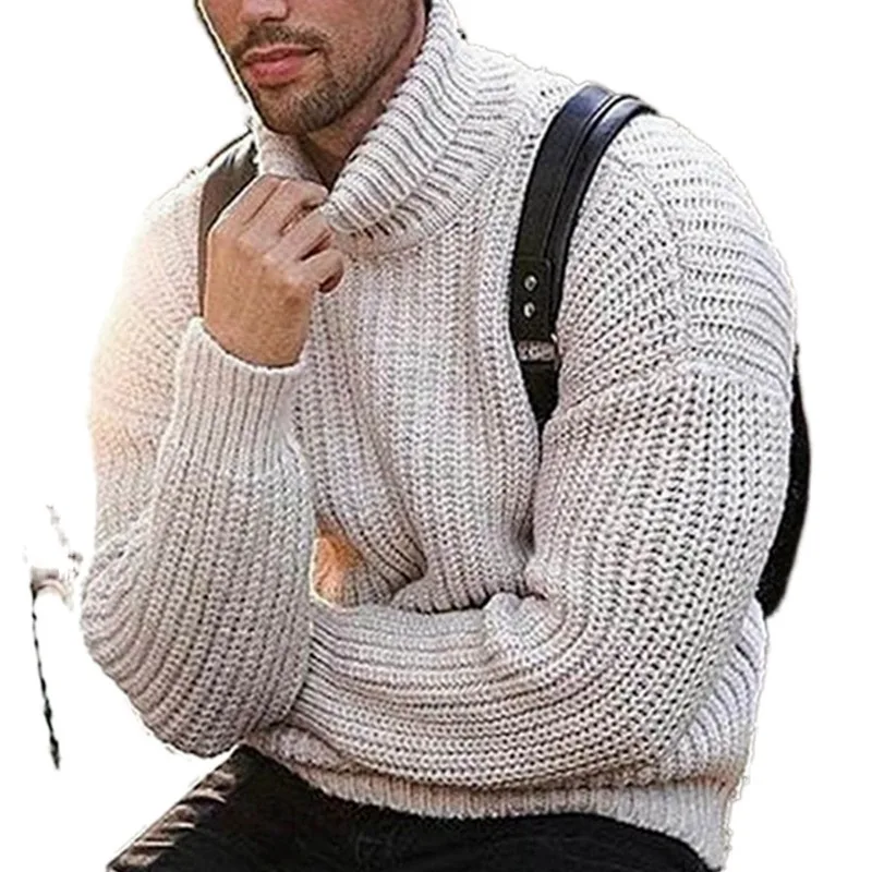 Men's Sweater 2023 Autumn And Winter New Fashion Youth Turtleneck Trend Casual Large Size Sweater
