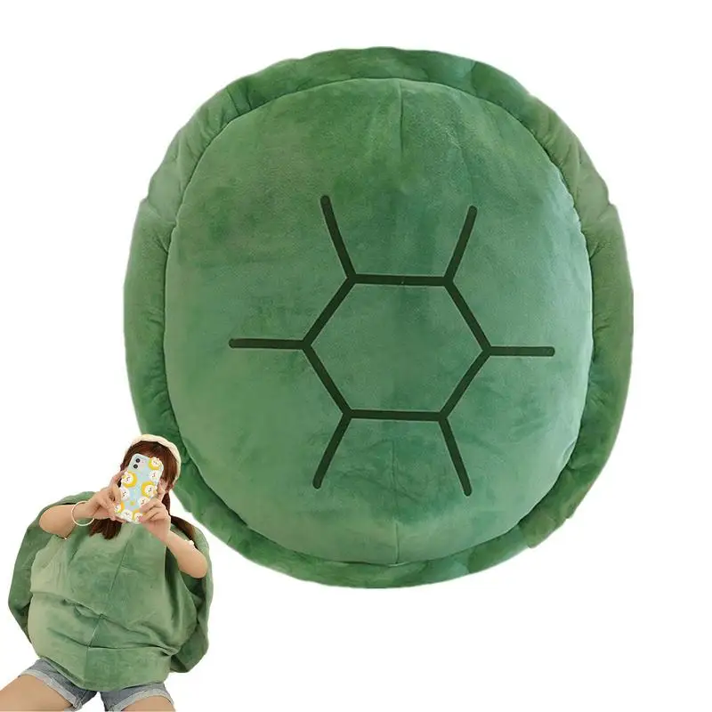 Giant Wearable Turtle Shell Plush Cozy Sleeping Pillow Adults Soft Comfortable Wearable Tortoise Shell Pillow Tortoise Shell free shipping 27cm giant kite reel for adults kites wheel alloy anti reverse speed change wire brake kevlar kitesurf kite reel