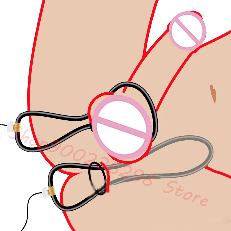 Electro Sex/Stimulation Insertable Vaginal Ring, Anal Electrode Plug, E-stim Penis and Testicles Band, Electric Stimulator BDSM Toy, electro sex toys,electric sex toys