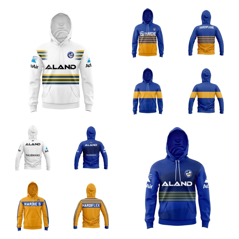 

2024 Hoodie Kids Home / Away /arramatta Eels Retro Rugby Jersey