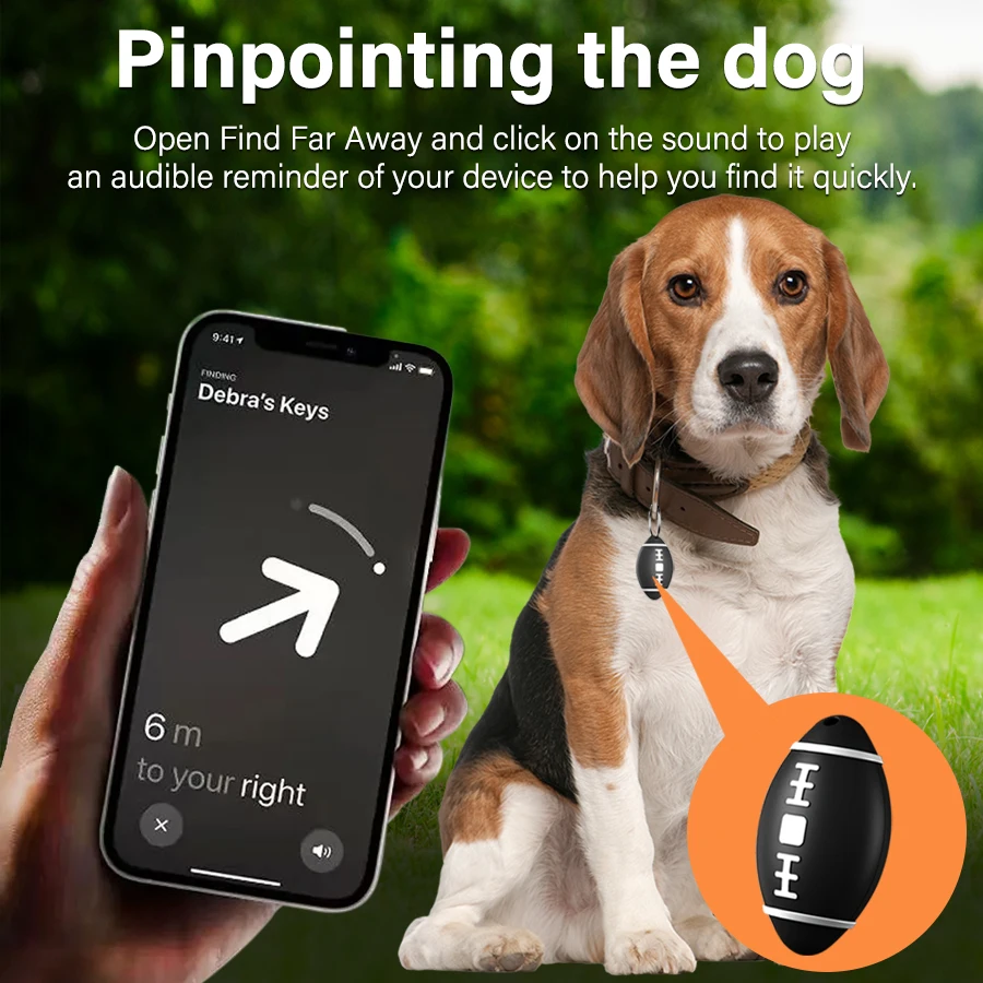 Mini GPS Tracker Global Anti-lost Alarm Locator Compatible with iOS Find My App Key Finder Car Pet Smart Tag for iPhone iTag