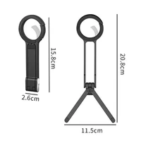 Alloy Phone Tripod Carabiner-Mounted For iPhone 17 16 15 Pro Portable Dual-sided Magnetic Tripod Desk Mount Phone Handle Holder - Image 6