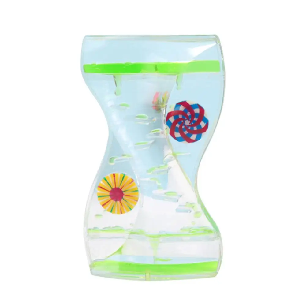 Timer Moving Drip Oil Hourglass Liquid Bubble Kids Toy Home Office Desk Decor 2