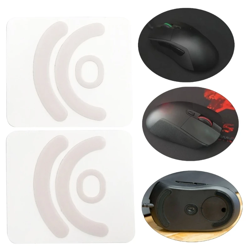 2 Sets/pack Tiger Gaming Mouse Feet Mouse Skate for Logitech G403 G603 G703 Gaming White Glides E mouse skates